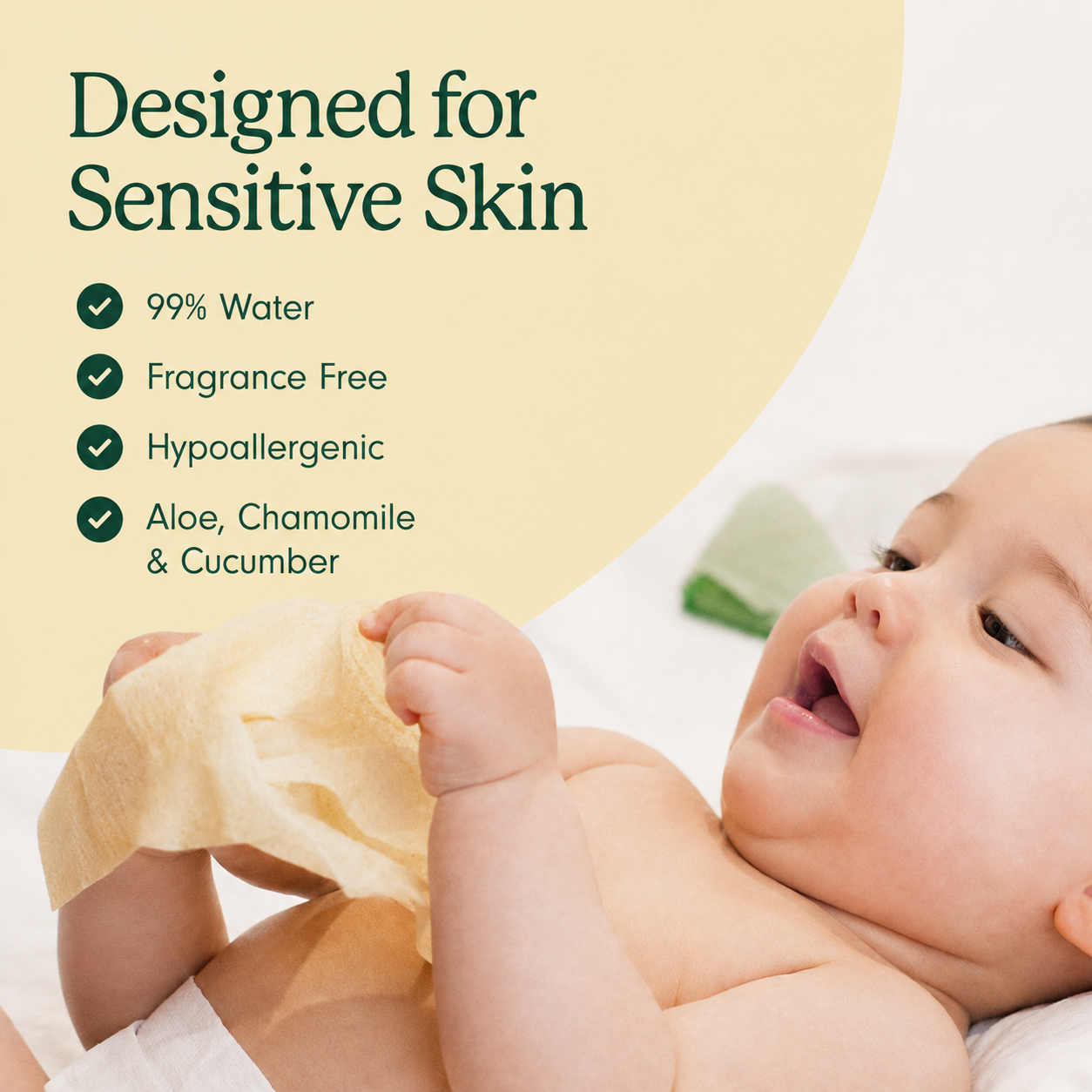 Unbleached Bamboo Baby Wipes