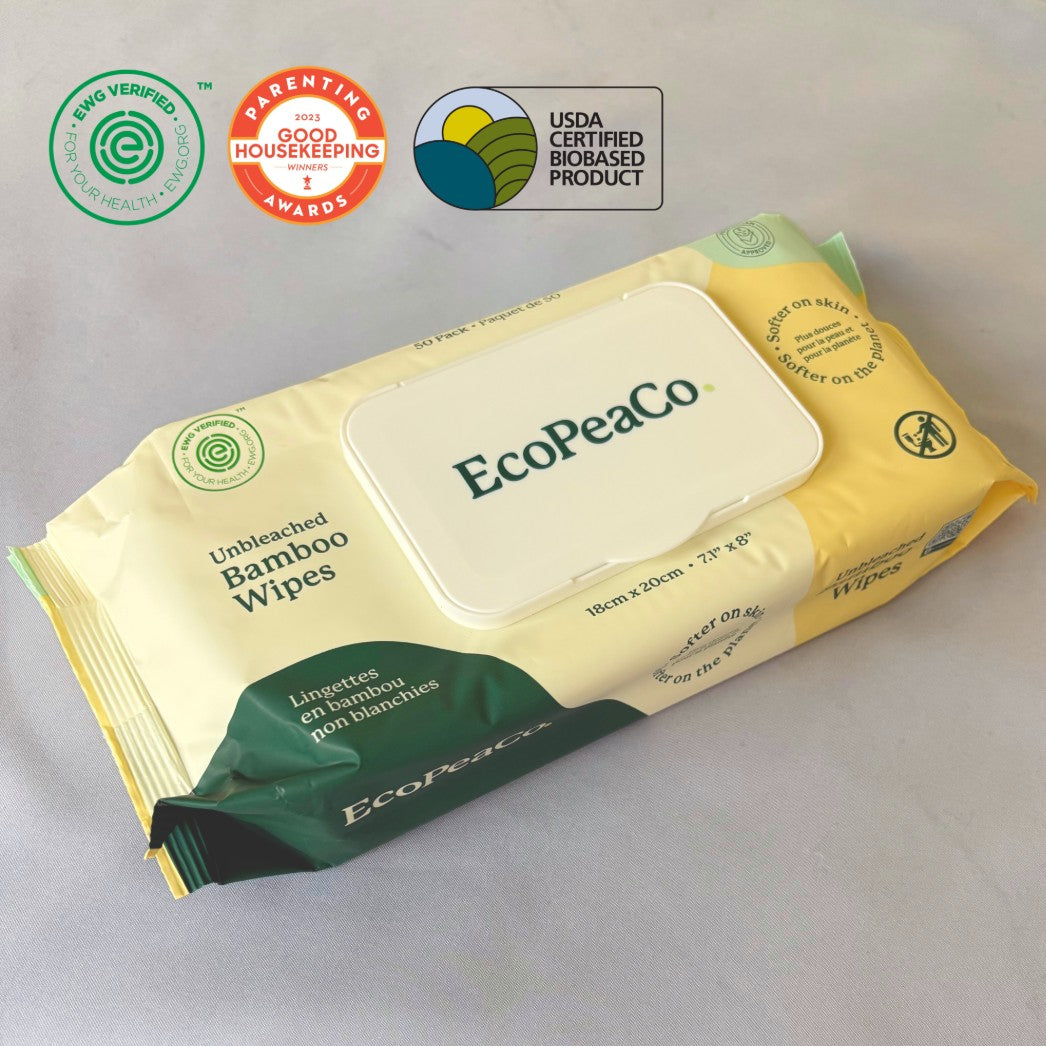 baby-ecoページ Unbleached Bamboo Baby Wipes (3 packs) – EcoPeaCo. Canada