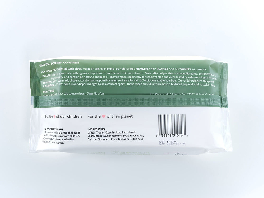 Pack of Wipes - Eco Pea Co.